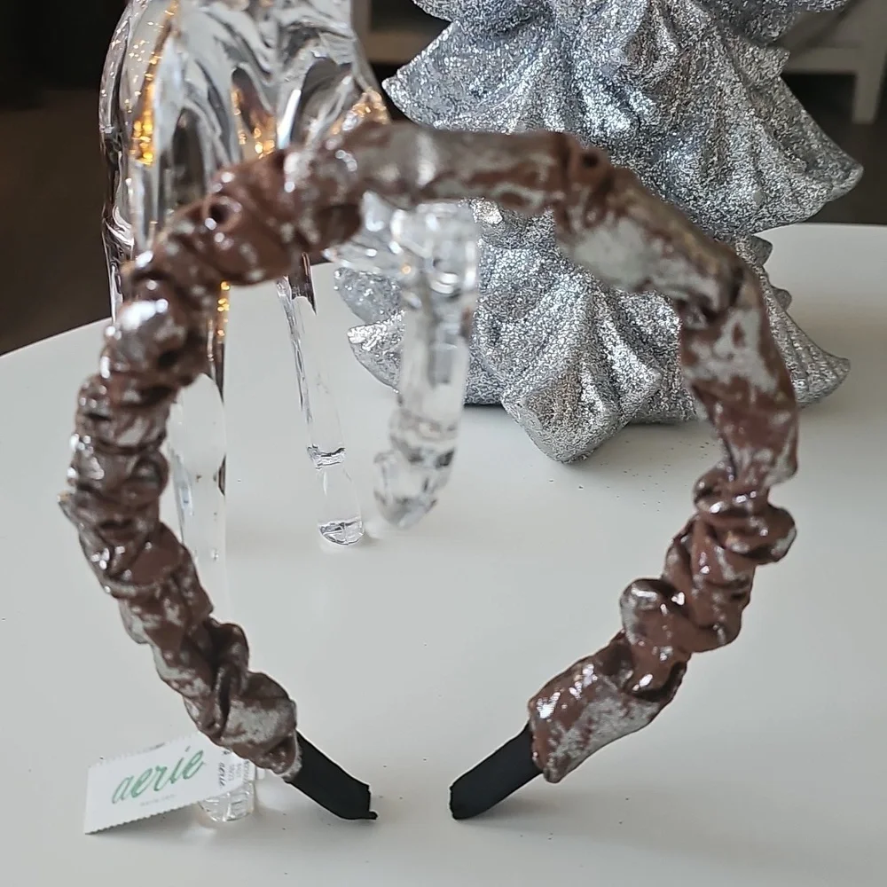 Aerie Metallic Brown Headband